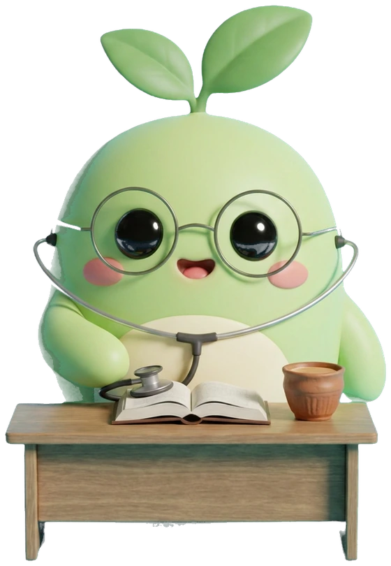 Prengo holding a stethoscope
